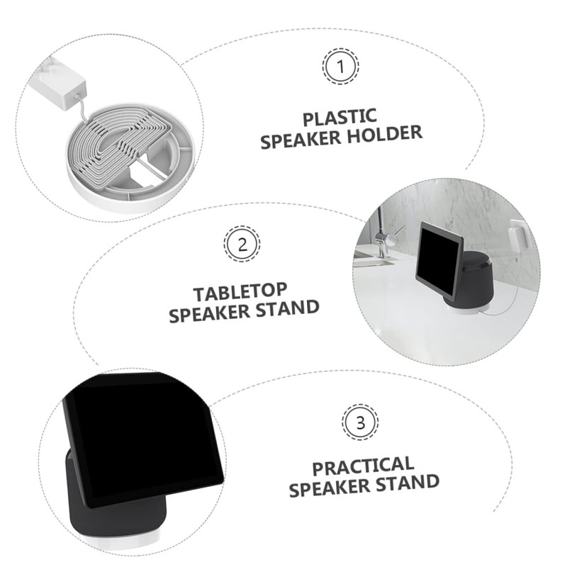 KONTONTY Desktop Speaker Holder for Compact Bracket Stand Practical Speaker