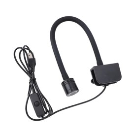 LED Clip On Aquarium Light Small High Brightness Promotes Plant Growth Fish Tank 3-6 Gallons Freshwater Saltwater (Warm Light)