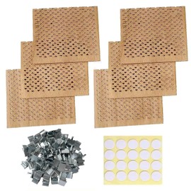 Phinicco 6Pcs 2.75x2.36 Inch Wooden Candle Wicks for DIY Candle Making Craft Wooden Wicks for Candle Making Wood Wick Natural Wood Rectangle Candle Cores for DIY Candles, phi371