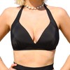 MYLILY Bikini Top Large Breasts Large Cups Halterneck Top Women's