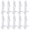 uxcell Plastic Locking Shelf Pins, 20pcs Clear Self-Locking Shelf Support