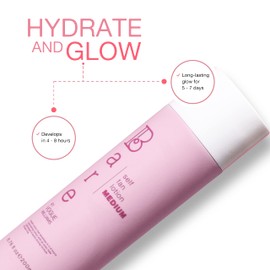 Bare by Vogue - Medium Tan Self-Tanning Lotion - Suitable for All Skin Types - Self Tanner for Face & Body - Long-Lasting Fake Tan - 200ML