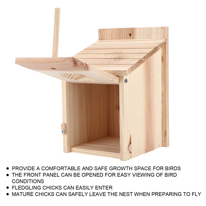 Innovative Wooden Birdhouse Natural and Safe DIY Outdoor Wooden Birdhouse