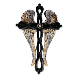 TALPGOD Crucifijo de pared, cruces, decoración de pared, alas de ángel, decoración de pared, Jesús, religioso, católico, cristiano, nativo, americano, suroeste, único, gótico, mexicano, clásico, retro, decoración de pared para el hogar