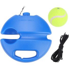 Brrnoo Entrenador de Pelotas de Tenis, Herramienta de Entrenamiento única con Rebote de Zócalo, Práctica de Pelota de Tenis de Autoestudio (Base de Tenis + Rebote de Tenis)