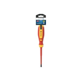 Hogert Technik 1 x Slotted Screwdriver Red/Yellow