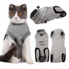 MIGHTYDUTY Cat Postoperative Clothes, 100% Cotton Material, Comfortable, Licking Prevention,