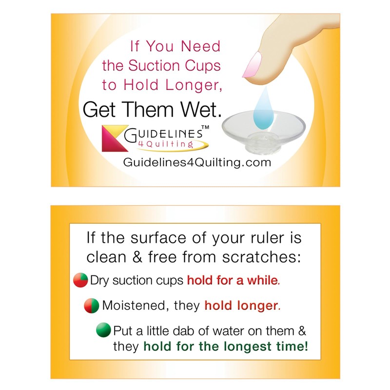 Guidelines4quilting - Quilt Ruler Connector/Handle for Rulers and Templates -