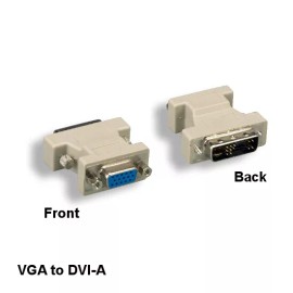 Kentek DVI-A M to VGA HD15 F Video Connector Adapter for Display PC CRT Monitor