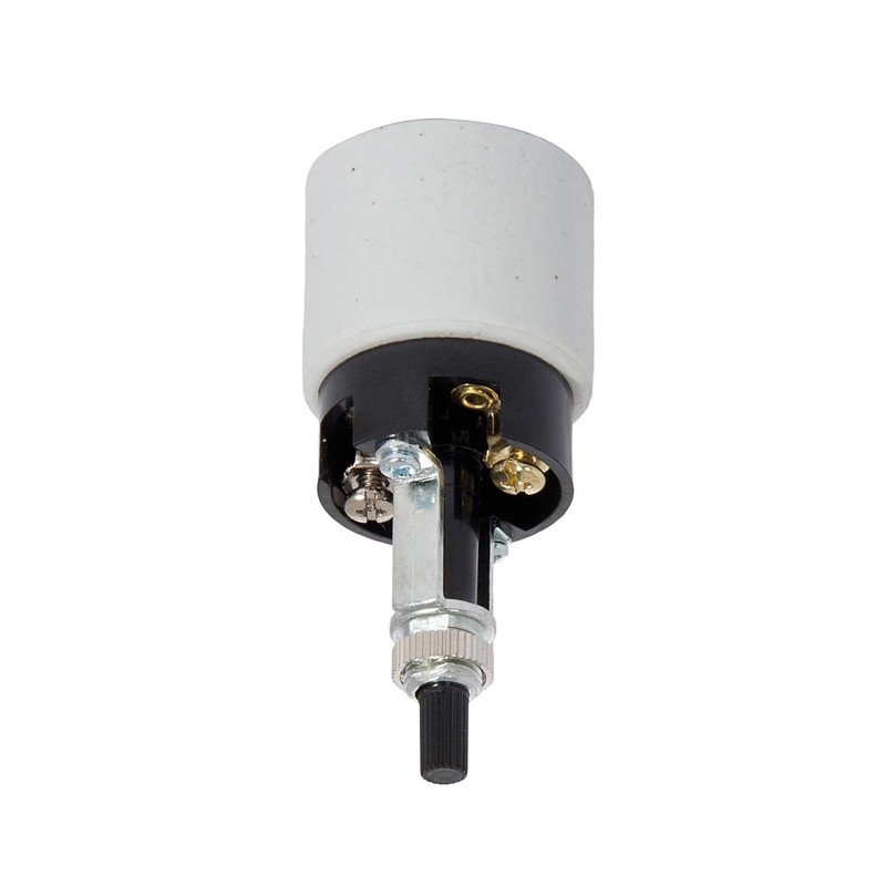 B&P Lamp Medium Base Phenolic and Unglazed Porcelain Socket with