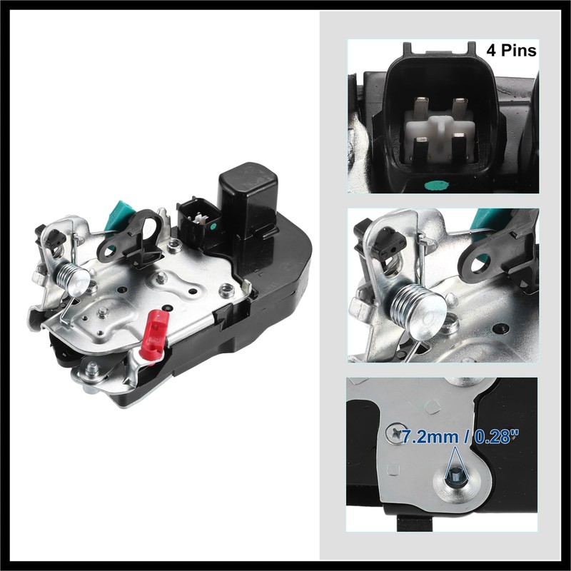 Hihaha Rear Left Door Latch Lock Actuator Replacement Fit for