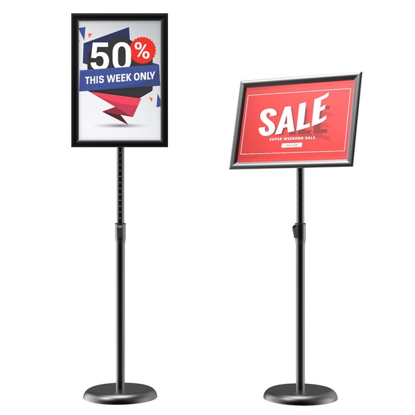 GUOHONG Heavy Duty Sign Stand Adjustable 8.5 x 11 Inch