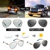 SIPHEW Photochromic Sunglasses Men's Stylish Large Frame UV400 Protection Comfort
