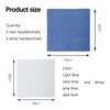 GVSAVY 4 Men's Handkerchiefs with 4 White Handkerchiefs, Absorbent Cotton