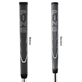 Ping Winn AVS Putter Grip (Grey/White, Midsize Pistol) Golf Grip