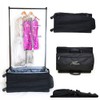 Closet Trolley Collapsible Rolling Dance Bag w/No-Lean Garment Rack -
