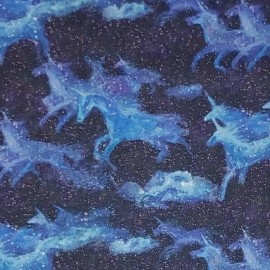 3 Wishes Fabric Unicorns Celestial Journey Fabric 3 WISHES Quilters Cotton BY THE YARD