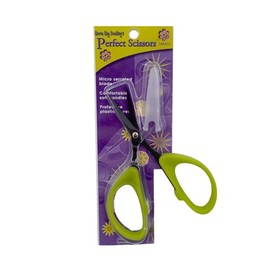 Karen Kay Buckley® Perfect Scissors™, Small 4-3/16 Inch #KKBPSS Micro-Serrated Non-Slip Blades for Appliqué, Thread Snipping, Quilting, Sewing, Patchwork, Crafts. Sharp Blades to Cut Detailed Shapes