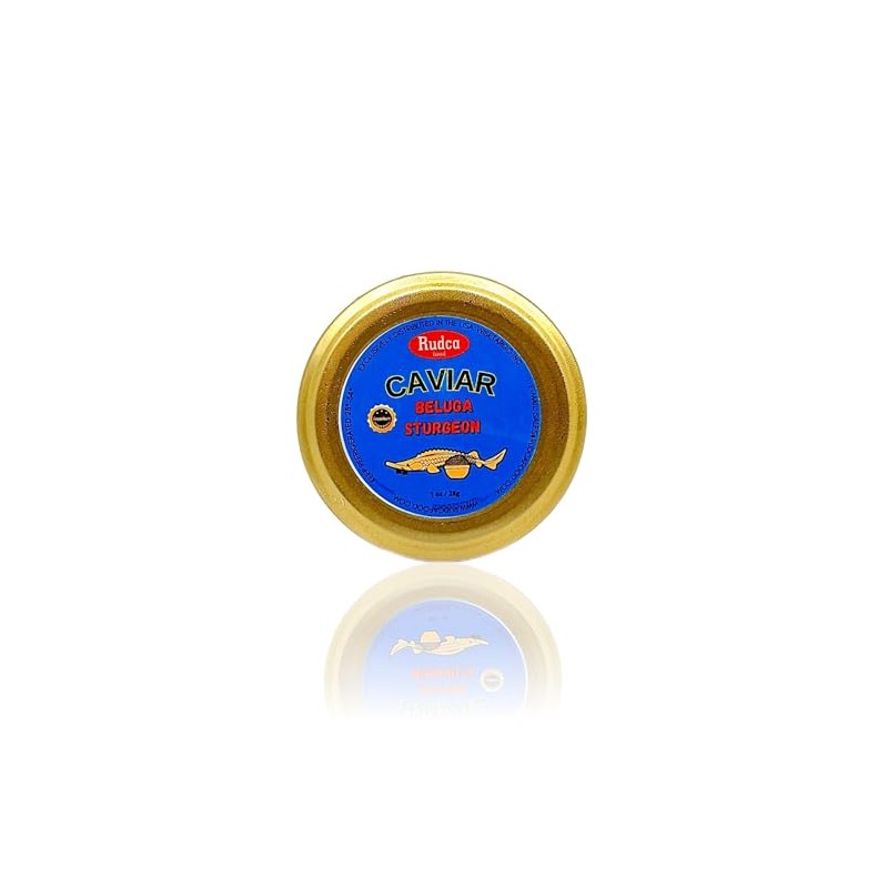 Rudca Food Premium Beluga Sturgeon Caviar - Exquisite Huso Huso
