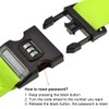 sourcing map Luggage Straps Suitcase Belts with Buckle, Combination Lock,