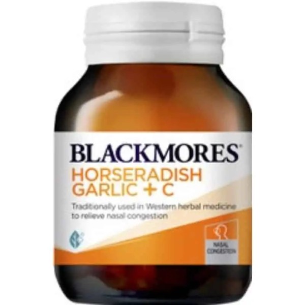 Blackmores Super Strength Horseradish Garlic + C Capsules 50 pack