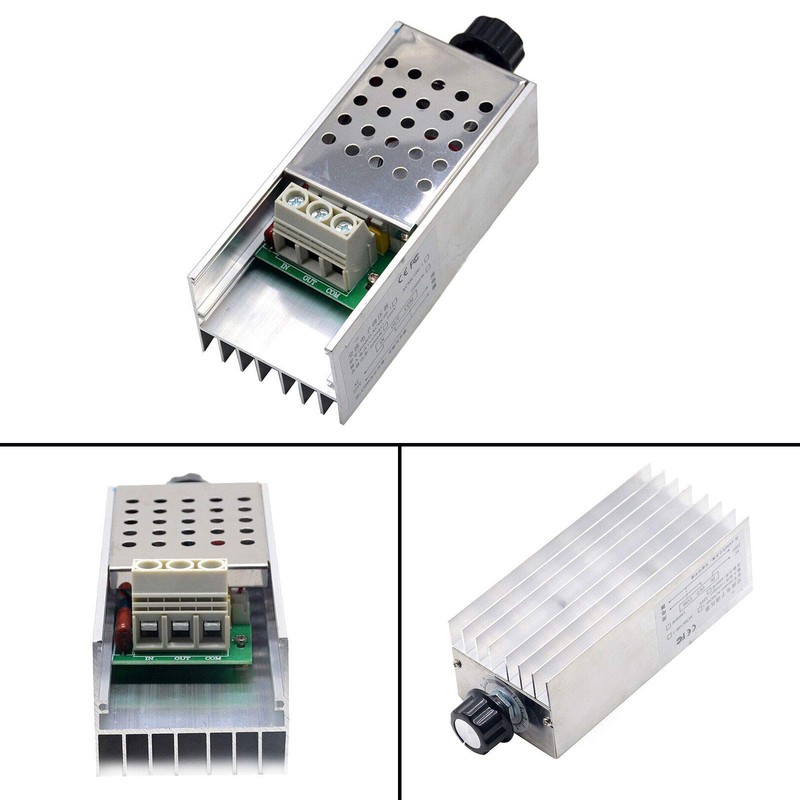 Areyourshop AC220V 10000W SCR Motor Speed Controller Volt Regulator Dimmer
