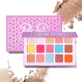 MAFFICK Paleta de Sombras de Ojos, 15 Colores, Acabados Mate y Brillante, Resistente al Agua y al Sudor, Larga Duración