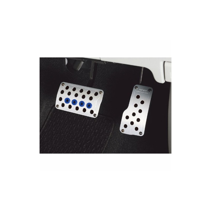 Razo RP121A Super Grip Small Silver Automatic Transmission Pedal Set