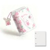KUAIDHFK Sticker Notebook, A8, Transparent, Mini 3-Hole Binder, Clear Seal