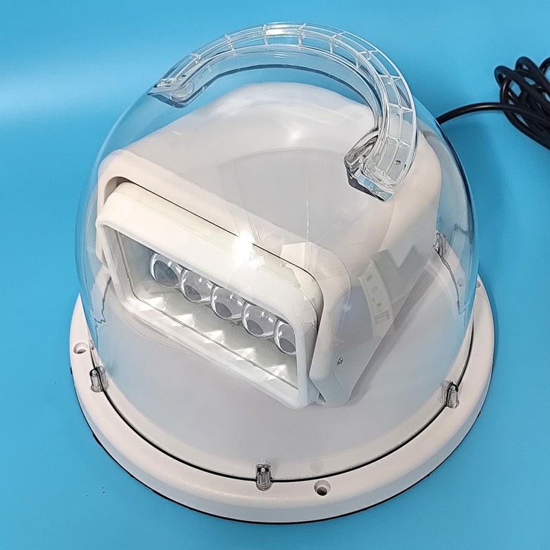 White Handheld Led Search Light 8 Inch 50W 360 Degrees