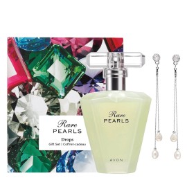 Avon Rare Pearls Perfume Gift Set with earring