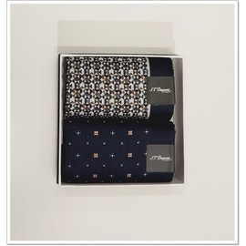 ST Dupont (신세계 사우스시티)24FW 듀퐁 순면 손수건 2종 셋트 SE4FMA381001SNY003GE (Shinsegae South City) 24FW Dupont Cotton Handkerchief 2-Piece Set SE4FMA381001SNY003GE