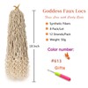 Stephanie 18 Inch Goddess Faux Locs Crochet Braids With Curly