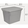 Sterilite 17316A98 18 gal Hazelwood Storage Tote, Multicoloured, One Size