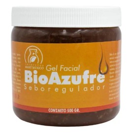 Gel Facial Bio Azufre Seborregulador Refresca 500 Grs Todo Tipo De Piel Día/noche