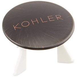 KOHLER Overflow Cap for Iron Plains Bathroom Sinks, Oil-Rubbed Bronze
