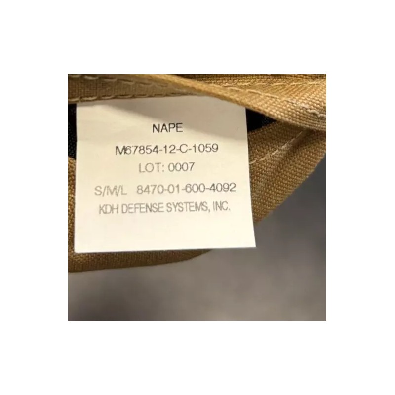USMC Marine Corps Helmet Coyote Tan Nape Pad Neck Protector