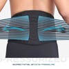 Lower Back Support Belt Black Good Breathability Wear Resistant Adjustable