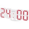 Lunartec Digital Wall Clock: Compact USB LED Table & Wall