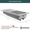 Shoemaker Manufacturing, Glossy White, 4x10, Premium Floor Register, All Steel