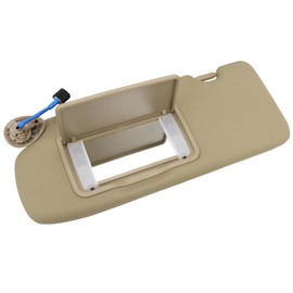 83280-TLY-H11ZB Left Driver Sun Visor Compatible with Honda CRV 2017 2018 2019 2020 2021 2022 with Vanity Light Beige