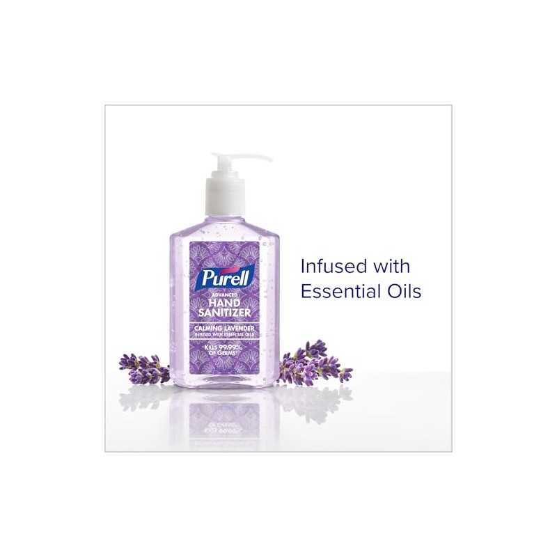 PURELL Advanced Hand Sanitizer Essentials, Lavender Scent, 8 fl oz