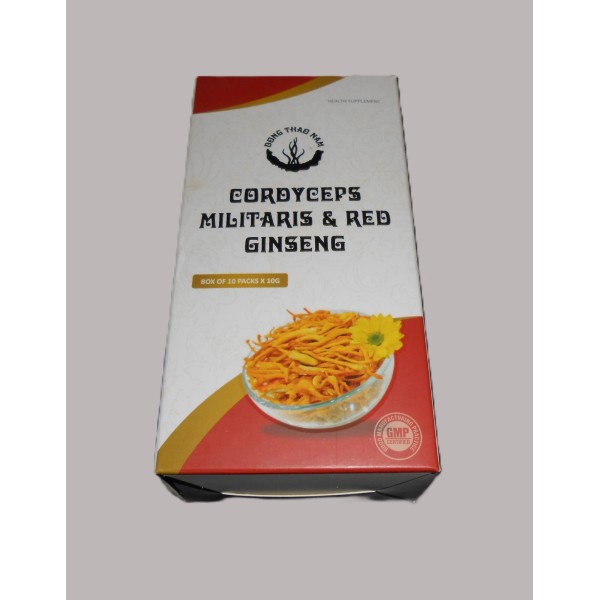 Cordyceps Militaris & Red Ginseng Powder Mix – 10 Pack