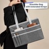 UNICITII File Organizer Box, Portable Tote Bag Hanging Filing Box