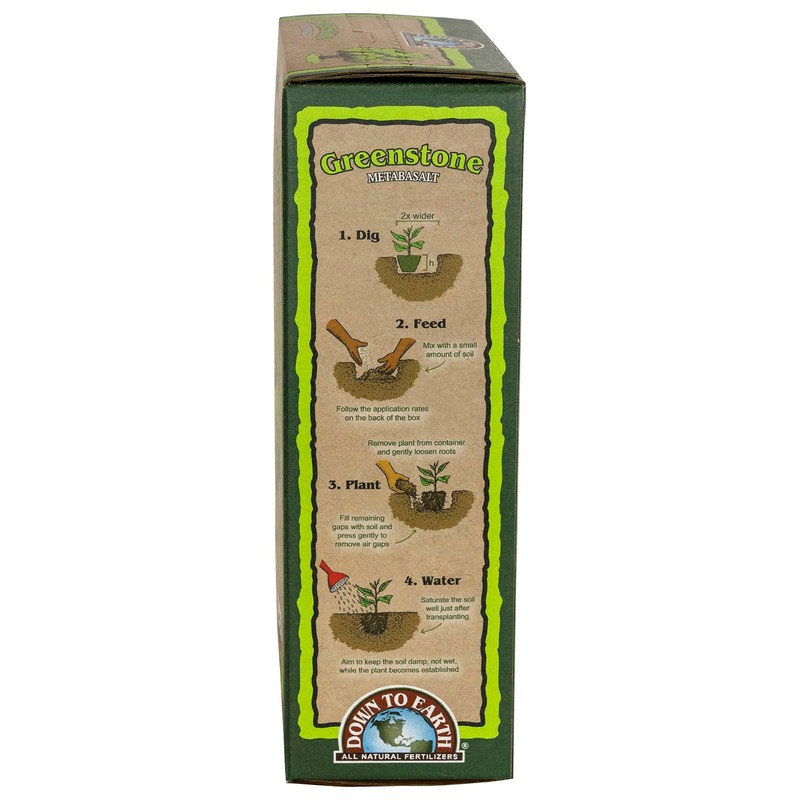 Down to Earth All Natural Greenstone Metabasalt, 5 lb Mineral