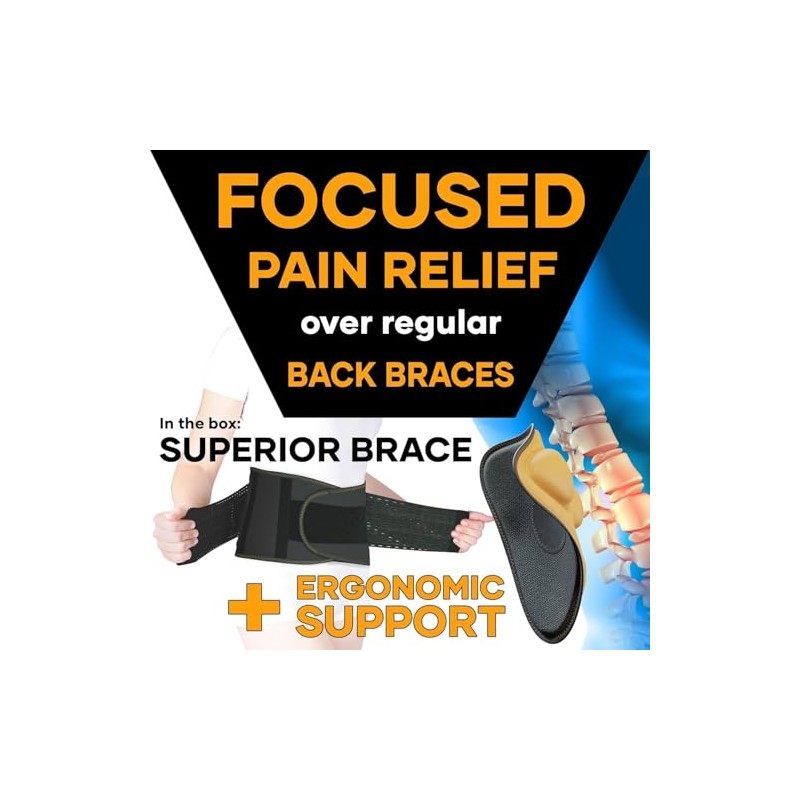 MEDiBrace Faja lumbar PLUS para levantamiento de pesas en el