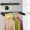JolyBay Wall Mounted Laundry Drying Rack, Retractable Clothes Drying Rack