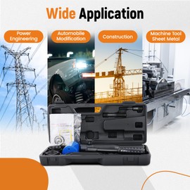 maXpeedingrods Hydraulic Knockout Hole Punch Driver Kit 1/2 to 2 inch, Electrical Conduit Hole Cutter Set KO Tool Kit Metal Sheet Puncher (8TON(1/2"~2"))