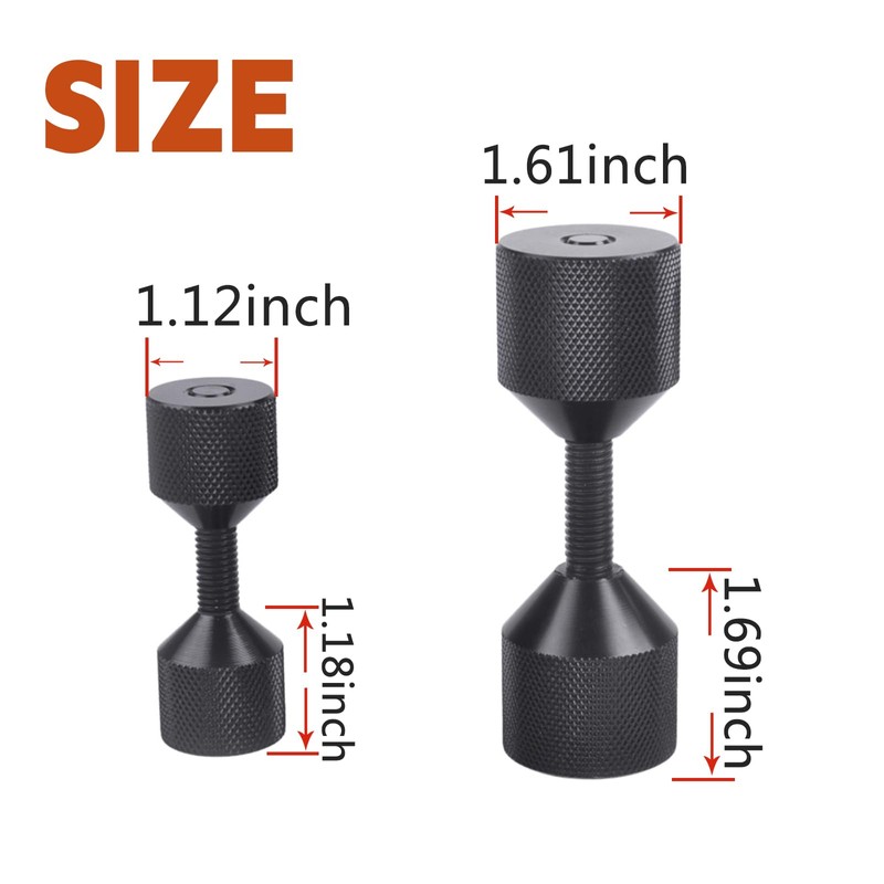CNRAQR 4 Pcs Aluminium Flange Two Hole Alignment Pins -