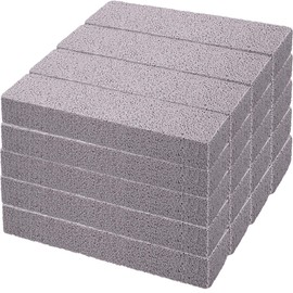 Chinco 30 Packs Pumice Sticks Pumice Stone Pumice Scouring Pad for Cleaning Grey Pumice Stick Cleaner for Removing Toilet Bowl Bath Kitchen Spa Pool Household, 5.9 x 1.4 x 0.9 Inch